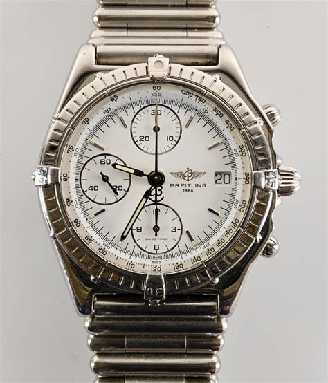 breitling chronograph 1884 grün|breitling 1884 watch worth.